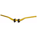 Guidão Moto Baixo Dourado Com Adaptador Cb300 Hornet Xj6
