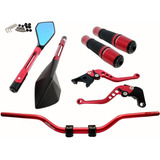 Guidão Retrovisor Manete Punho Ys Fazer Fz25 2019 2020 2021