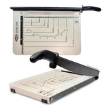 Guilhotina De Mesa Em Aço 33 Cm A4 Até 15 Folhas Manual