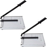 Guilhotina Papel A4 C 30 Cm P Até 12 Folhas C Trava Kit 2