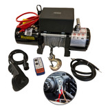 Guincho Elétrico 8500lb 3855kg 12v P Quadriculo Jipe Trilha
