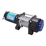 Guincho Elétrico De Aço Inoxidável 12V De 1 814 Kg Com Controle Remoto Para Veículo Off Road ATV UTV
