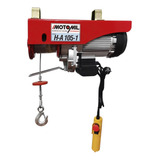 Guincho Talha Elétrico Coluna 300 600kg 1200w 220v Motomil Cor Vermelho Quantidade De 1