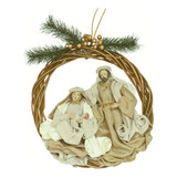 Guirlanda Natalina Decorativa Sagrada Família 30cm Magizi