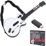 Guitar Game Controller 2 4g Guitar Simulator For Play Station 3 And Pc Remote Controller For Guitar Hero And Rock Band 2 White 