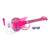 Guitarra Barbie Dreamtopia Com Funçao Mp3 F00575 Fun