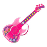 Guitarra Barbie Dreamtopia Com Funçao Mp3 F00575 Fun