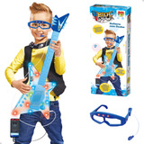 Guitarra Brinquedo Com Microfone De Palco Óculos Som Luz
