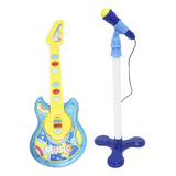 Guitarra C Microfone Infantil Pedestal
