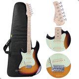 Guitarra Canhota Eletrica Strinberg Sts100lh Capa Cor Sunburst Orientação Da Mão Canhoto