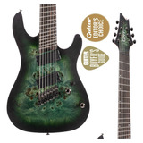 Guitarra Elétrica Cort Kx507 De Mogno Star Dust Green Com Diapasão De Ébano