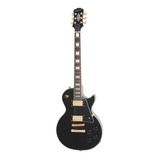 Guitarra Elétrica EpiPhone Inspired By Gibson Les Paul Custom De Mogno Ebony Brilhante Com Diapasão De Ébano