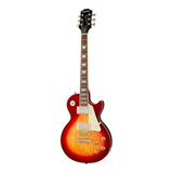 Guitarra Elétrica EpiPhone Inspired By Gibson Les Paul Standard 50s De Mogno Heritage Cherry Sunburst Brilhante Com Diapasão De Louro Indiano