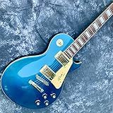 Guitarra Elétrica Estilo Les Paul Acabamento Azul Metálico