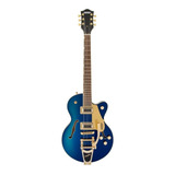 Guitarra Elétrica Gretsch Electromatic G5655tg Center Block Jr De Bordo Azure Metallic Brilhante Com Diapasão De Laurel