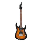 Guitarra Elétrica Ibanez Rg Gio Grx70qa De Choupo Sunburst Com Diapasão De Amaranto