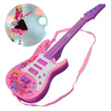 Guitarra Elétrica Infantil Brinquedo Luz E