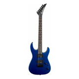 Guitarra Elétrica Jackson Js Series Js12 Dinky De Choupo Metallic Blue Brilhante Com Diapasão De Amaranto