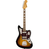 Guitarra Elétrica Squier By Fender Classic Vibe 70s Jaguar De Choupo 3 color Sunburst Poliuretano Brilhante Com Diapasão De Louro Indiano