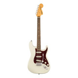 Guitarra Elétrica Squier By Fender Classic Vibe 70s Stratocaster De Bordo Olympic White Brilhante Com Diapasão De Louro Indiano