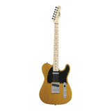 Guitarra Elétrica Squier By Fender Telecaster De Choupo Butterscotch Blonde Laca De Poliuretano Com Diapasão De Bordo
