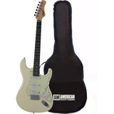 Guitarra Eletrica Strato Memphis By Tagima Mg30 Owh Com Capa