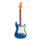 Guitarra Elétrica Sx Vintage Series Sst62 De Tília Lake Pacific Blue Brilhante Com Diapasão De Pau rosa