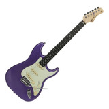 Guitarra Elétrica Tagima Tw Series Tg 500 De Tília Metallic Purple Com Diapasão De Madeira Técnica