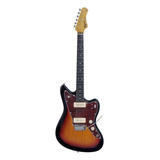 Guitarra Elétrica Tagima Tw Series Tw 61 Jazzmaster De Choupo 1986 Sunburst Com Diapasão De Madeira Técnica