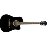 Guitarra Eletroacústica Fender Fa125 Ce Black