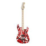 Guitarra Evh Eddie Van Halen Striped Series Black White Red