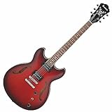 Guitarra Ibanez 6 Cordas Semi Acústica Elétrica AS53 SRF Sunburst Red Flat