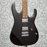 Guitarra Ibanez Grg121sp Rg Gio Braço Em Roasted Maple Corpo Em Poplar Captadores Humbucker Classic Elite Black Acabamento Brilhante