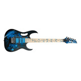 Guitarra Ibanez Jem 77p Corpo Pia Steve Vai Sustainer Edge Cor Azul Material Do Diapasão Maple walnut Orientação Da Mão Destro