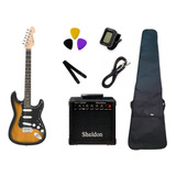 Guitarra Michael Gm217n Strato Sunburst Amp Gt1200 Sheldon