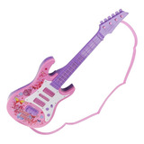 Guitarra Musical Elétrica Infantil Brinquedo Luz
