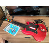 Guitarra Playstation 1 E 2 Com Jogo Guitar Hero Brasil