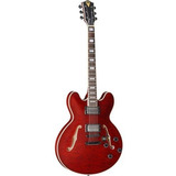 Guitarra Semi Acústica Phx Ac1 Vermelha Com Cabo Correia