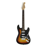 Guitarra Strato Aria Pro 2 Stg 003 Captadores Single coil Cor Tone Sunburst Orientação Da Mão Destro