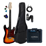 Guitarra Strato Giannini G100 3 Ts tt Acessórios Maxx 15