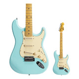 Guitarra Strato Vintage Daphne Blue St 2 Dbl Phx