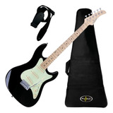 Guitarra Stratocaster Strinberg Sts100 Kit Capa Luxo correia