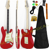 Guitarra Stratocaster Vermelho Capa Memphis Mg30 Tagima Nf e