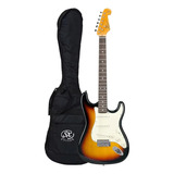 Guitarra Sx Stratocaster Series Sst62 Bag 3ts Sunburst 