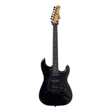 Guitarra Tagima Stratocaster Tg 500 Bk Df bk Canhoto Cor Preto Material Do Diapasão Techwood