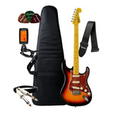 Guitarra Tagima Stratocaster Woodstock Tg530 Acessórios