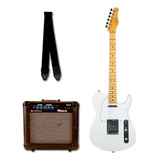 Guitarra Tagima Tw 55 Tw 55 Pwh Kit Com Amp E Correia