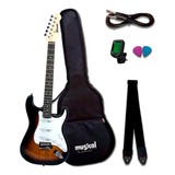 Guitarra Winner Wgs Sb Kit Com Capa Oferta