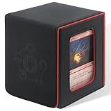 Gulnara Caixa De Baralho Para Baralho MTG Commander Serve Para Mais De 100 Cartas Organizador De Caixa De Cartão Magnético Com Visor De Janela E 2 Divisórias Caixa De Armazenamento De Deck Perfeita