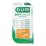 Gum Sunstar Limpeza Interdental Soft Picks 40 Unidades 